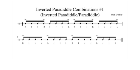 inverted paradiddle combination #1